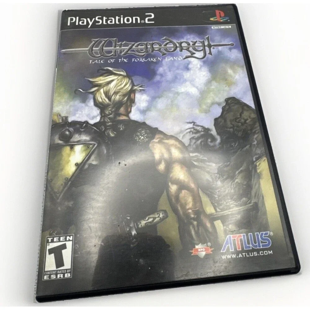 Wizardry: Tale of the Forsaken Land - Sony PlayStation 2 PS2 NO MANUAL Tested